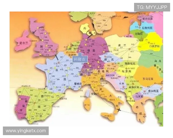 德甲球队在地图中的划分图高清版及主场位置标注